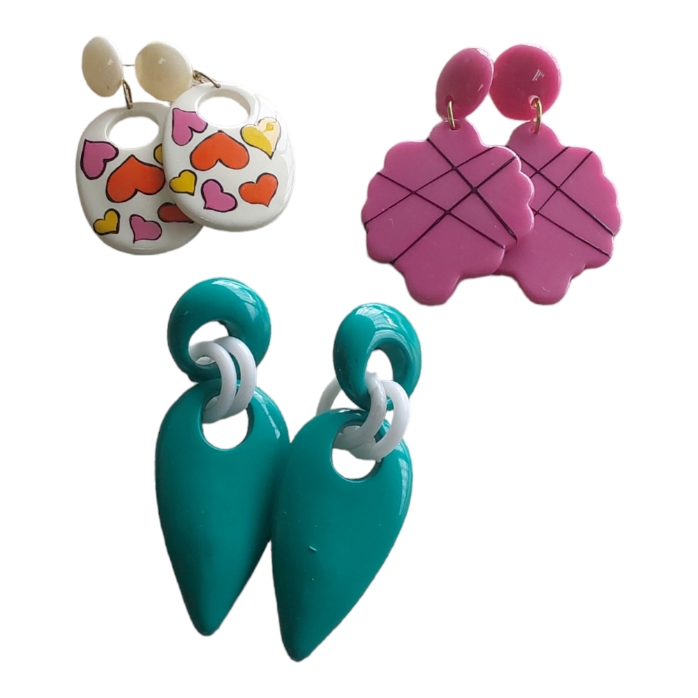 1980's Women's Pierced Earrings